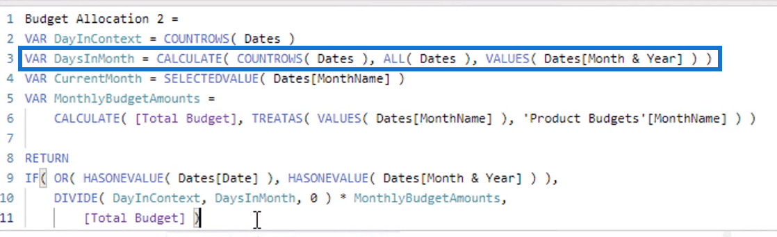 La formule d'allocation budgétaire ultime pour l'analyse LuckyTemplates