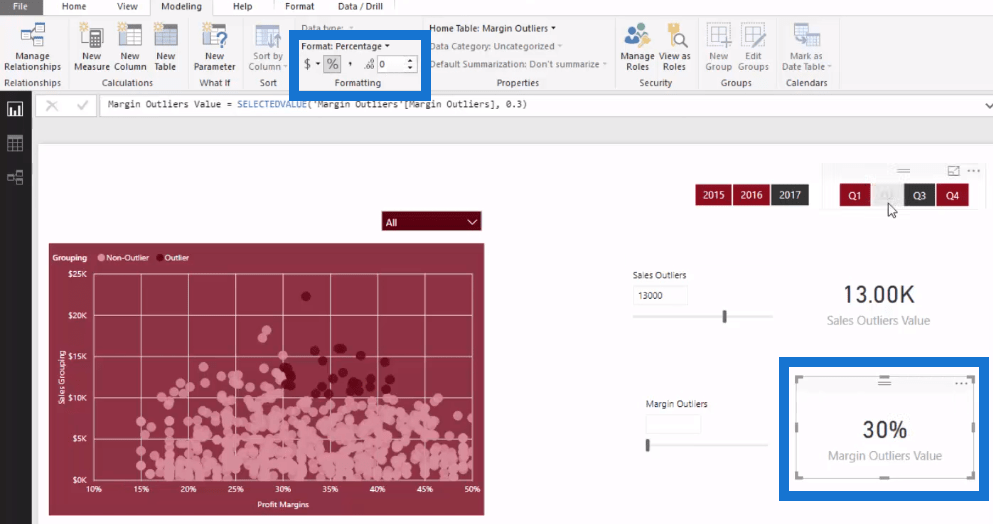 การสร้างจุดทริกเกอร์ Outlier แบบไดนามิกใน LuckyTemplates