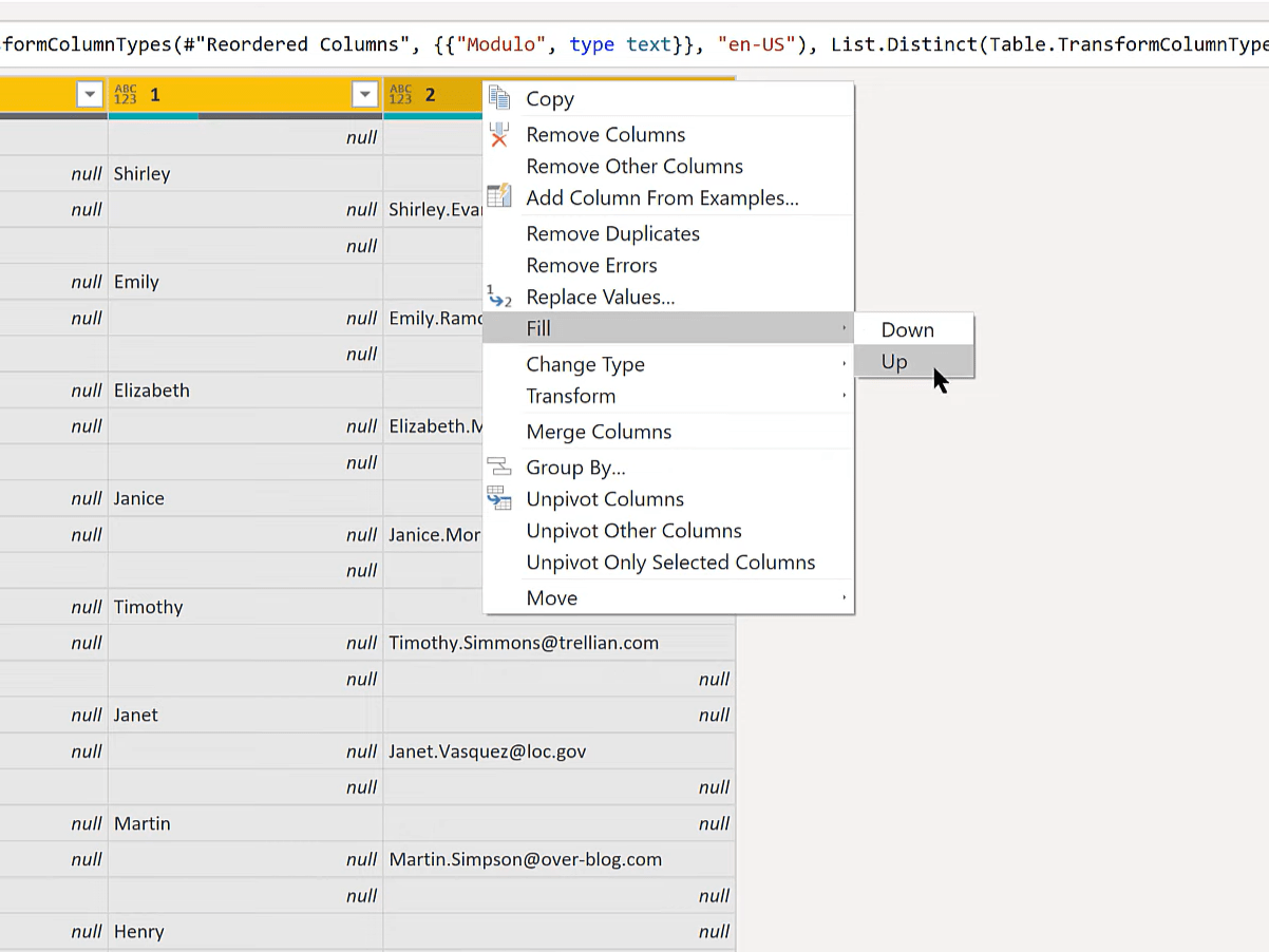 Power Query Modulo : Comment gérer les données empilées