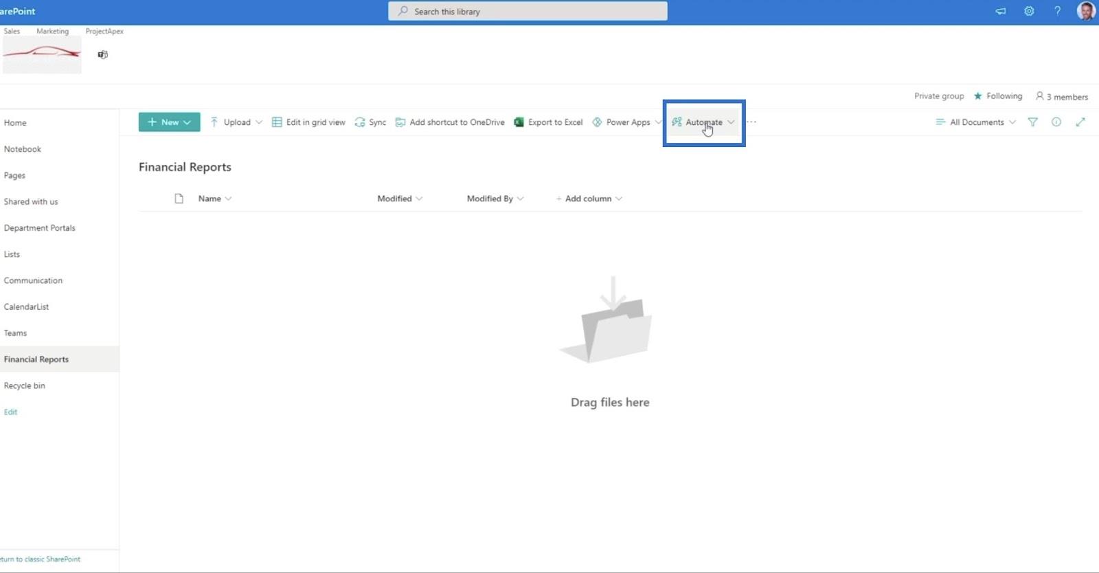 MS Flow : comment télécharger dans SharePoint par e-mail