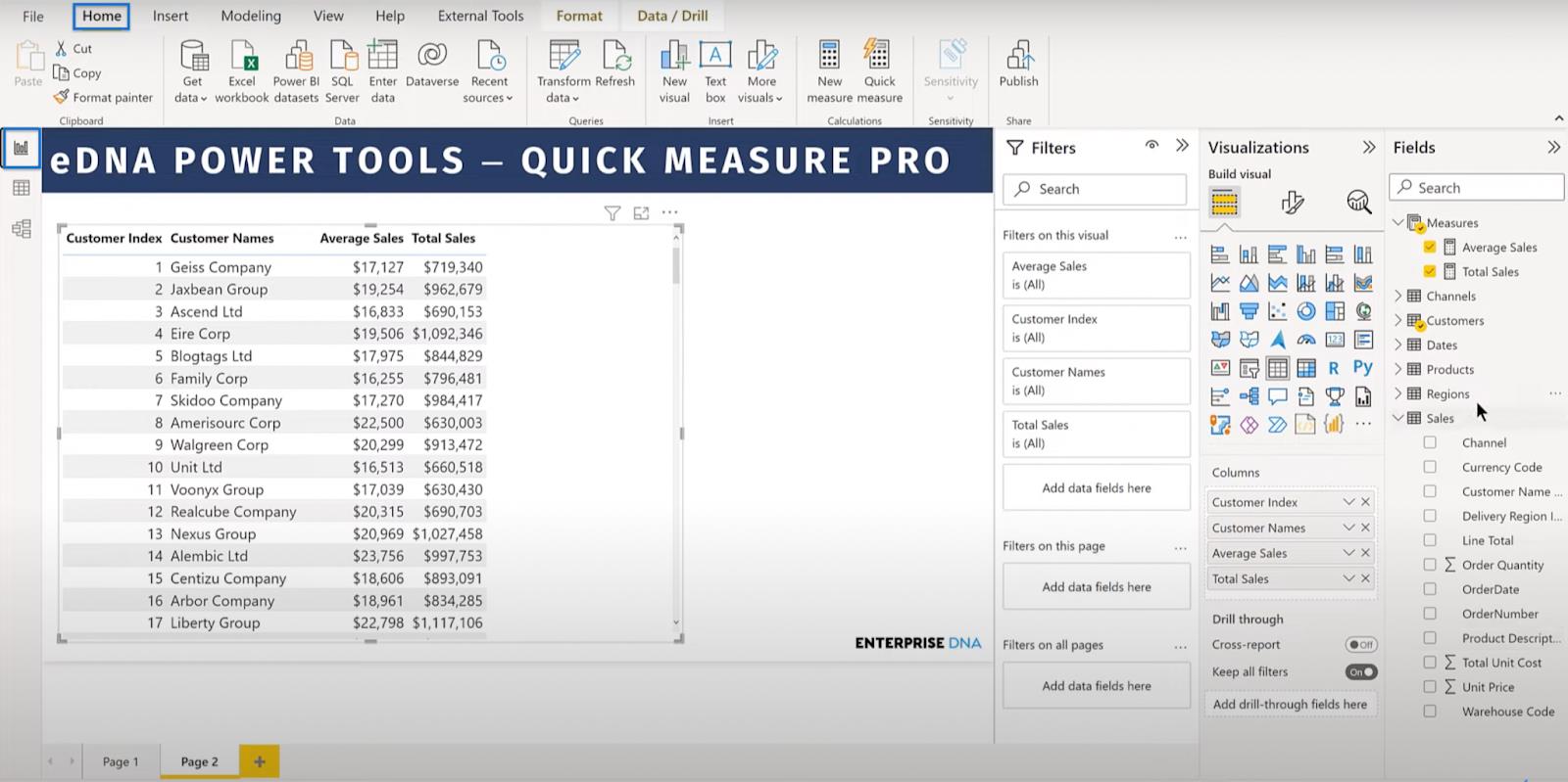 Créer une mesure rapide dans LuckyTemplates avec Quick Measures Pro