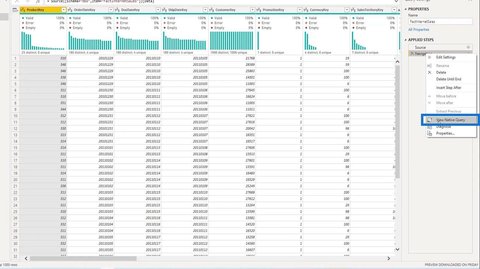 查詢折疊和連接到 SQL Server