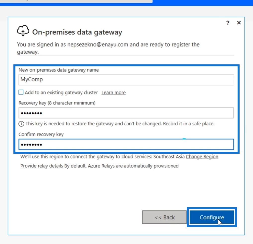 Passerelle de données sur site dans Power Automate