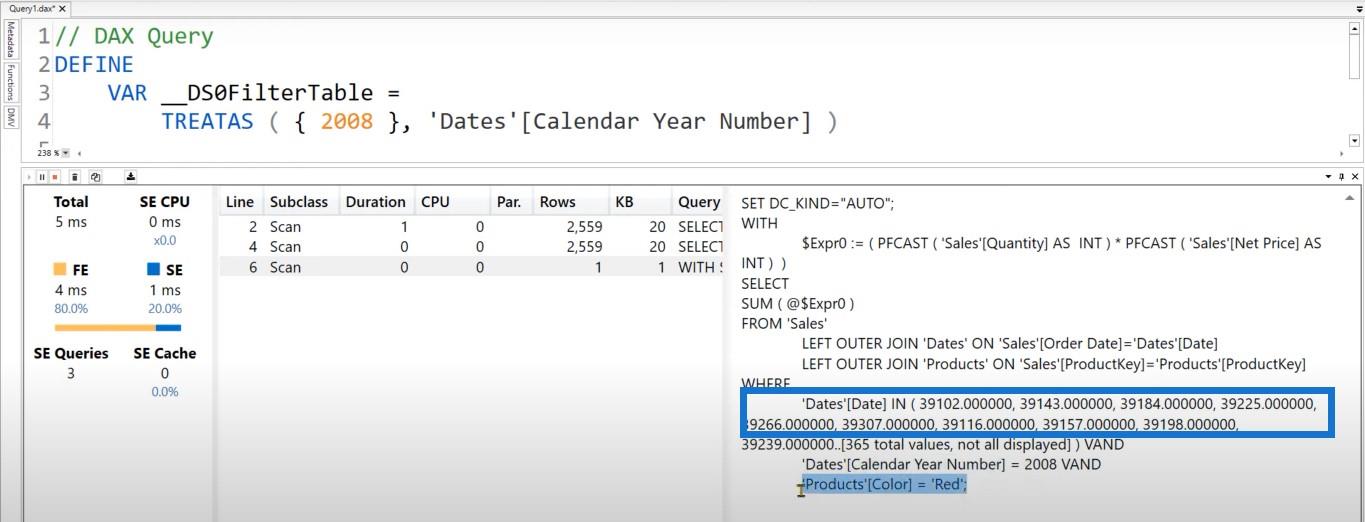 Tables développées dans LuckyTemplates