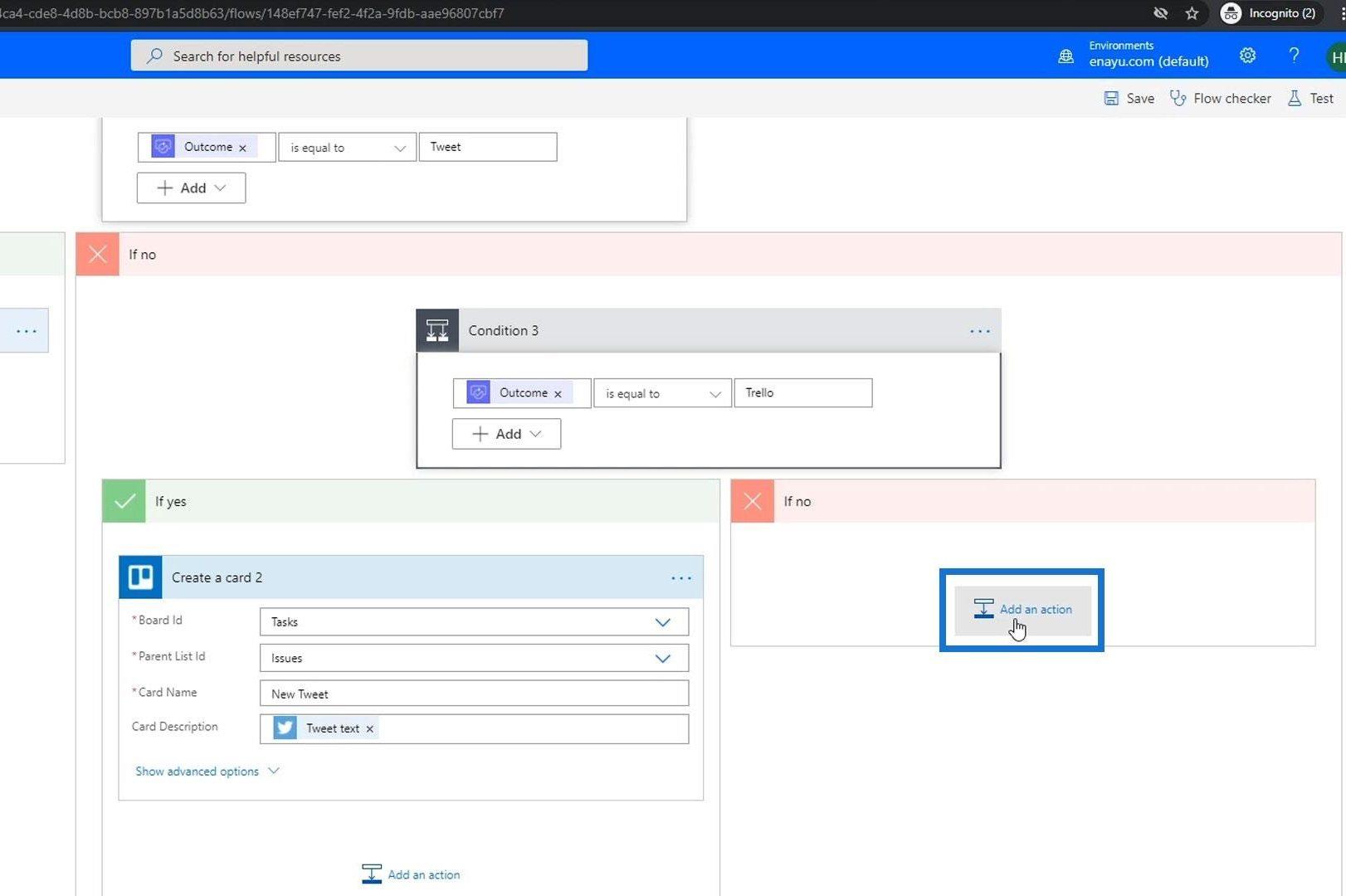 複数のオプションを備えた Microsoft Flow 承認