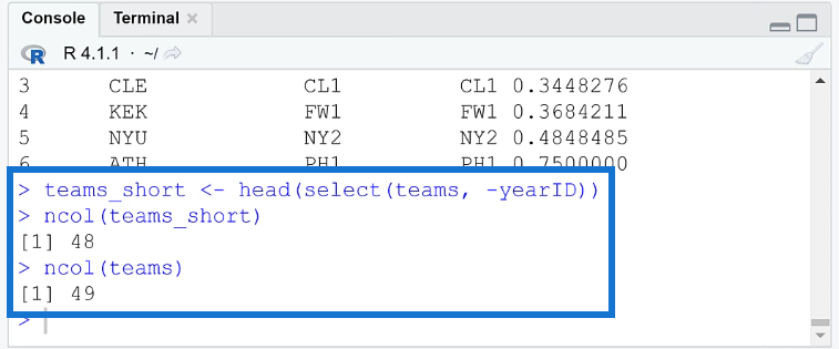 Aggiungi, rimuovi e rinomina colonne in R utilizzando Dplyr