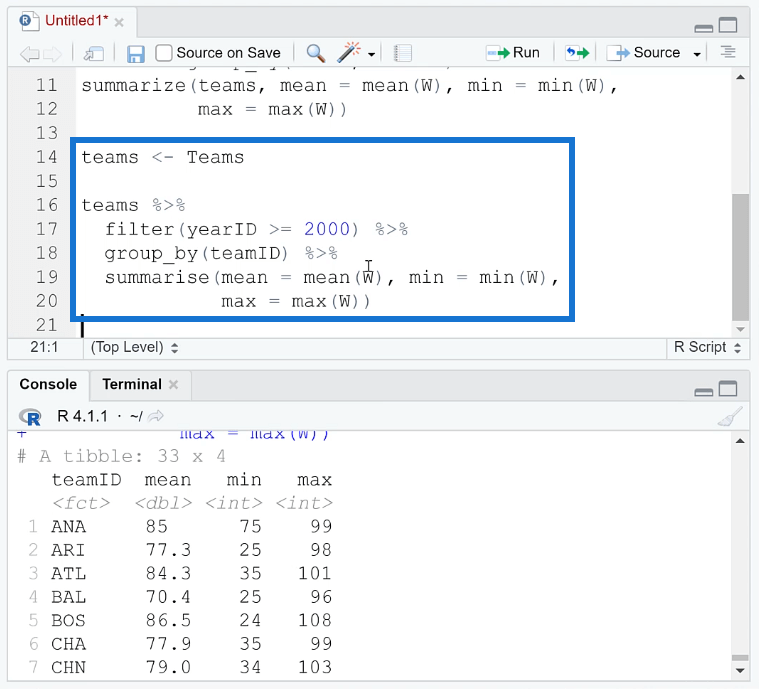 R 中的管道：使用 Dplyr 連接函數